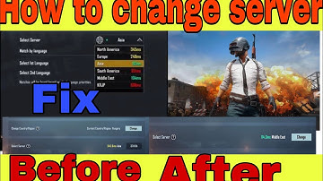 HOW TO CHANGE SERVER IN PUBG MOBILE 🔥 HOW TO FIX SERVER LOCK IN PUBG MOBILE 🔥 CHANGE SERVER PUBG