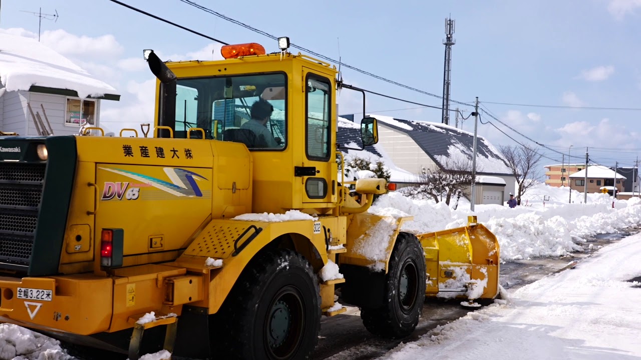 排雪】2021北海道豊富町東部地区 ドーザで拡幅、路面整正し