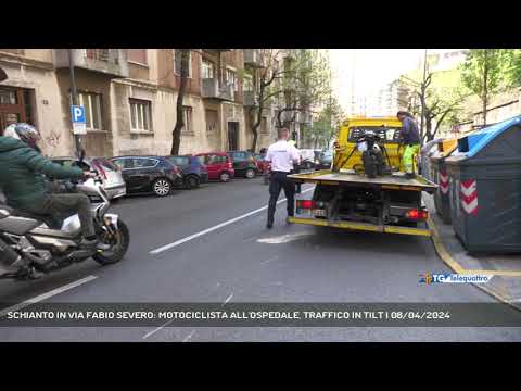 SCHIANTO IN VIA FABIO SEVERO: MOTOCICLISTA ALL'OSPEDALE, TRAFFICO IN TILT | 08/04/2024