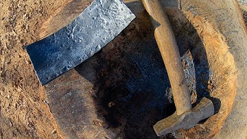 Blacksmiths make dishing stump (give away at the end)