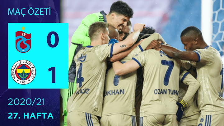 ÖZET: Trabzonspor 0-1 Fenerbahçe | 27. Hafta - 2020/21