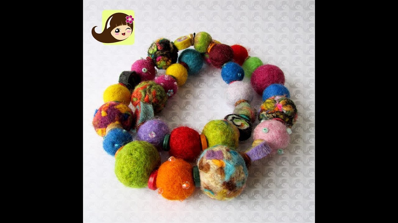 Cómo hacer esferas de vellón con aguja y jabón - año 2012