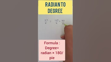 Radian to Degree ☺😇 | Convert Radian to Degree #shorts #maths #viralshorts #trending #ytshorts