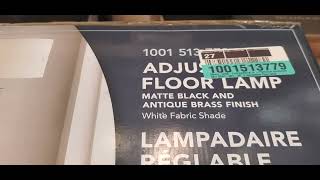 Hampton Bay Adjuatable Floor Lamp