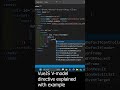 Handle form inputs with VueJS V-model directive explained with an example