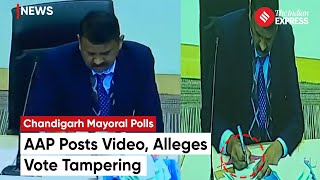 WATCH: AAP Posts Video, Alleges Vote Tampering | Chandigarh Mayoral Elections