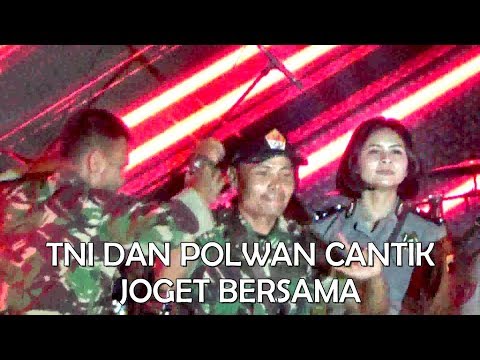 POLWAN CANTIK DAN TNI JOGET BARENG