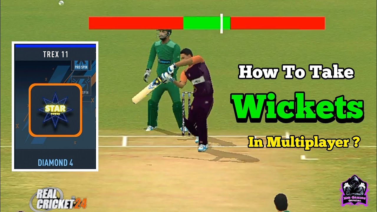 Rc24 Multiplayer Bowling Tricks | How Take Wickes In Multiplayer? | Real Cricket 24