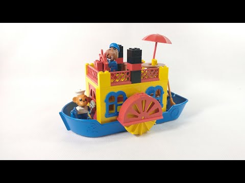 YouTube thumbnail: Recenzja - LEGO Fabuland 3673 Steamboat