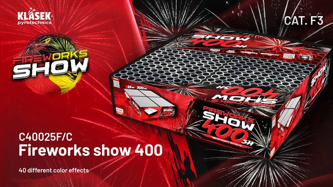 C40025F/C Fireworks show 400 | Klasek pyrotechnics