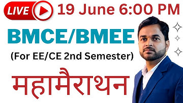 BMCE /BMEE Marathon  @PolytechnicPathshala​