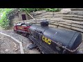 Collecting the Freight Before a Storm on the Garden Railroad