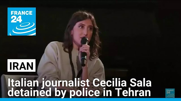 Italian journalist Cecilia Sala detained by police in Tehran • FRANCE 24 English