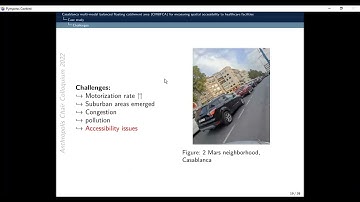Measuring spatial accessibility to healthcare facilities in Casablance