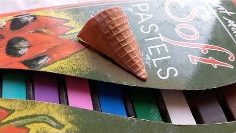 CLAYMOOR POLYMER CLAY | HOW TO MAKE ICE CREAM CONE