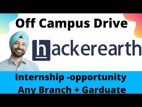 HackerEarth Internship for Any Graduate