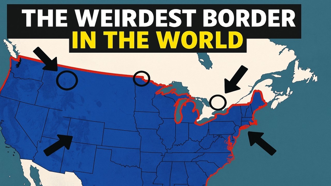 Самая странная граница в мире: США и Канада