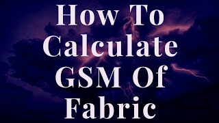 GSM CALCULATOR - How To Calculate GSM & Oz/Sq.Yd | Read Disclaimer statement in description screenshot 5