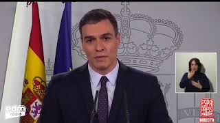 Comparecencia Pedro Sanchez despues del Consejo de Ministros - Estado De Alarma España -EDM RADIOC