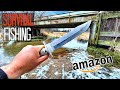 SURVIVAL FISHING CHALLENGE!!! -$20 Amazon Knife ONLY (NO Rod/Bait)