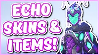 Overwatch - ALL ECHO SKINS AND GOLDEN WEAPON