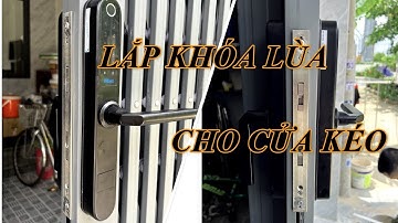 Hướng dẫn lắp khóa cửa xếp lùa trên cửa kéo l PHGLock