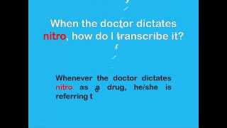Medical Transcription Tips - Dr. Rajkumar Mohammed