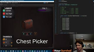 Game Development Time Lapse - 4 hour Game Jam - Survival