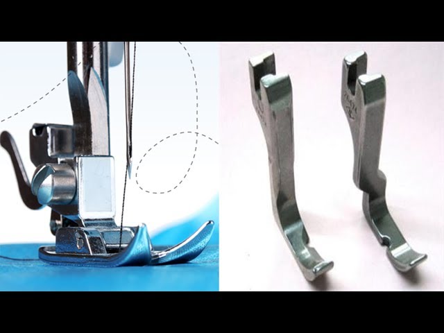How To Change Normal Sewing Machine Presser Foot For Lace Piping Stitching Single Presser Foot Youtube
