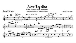 Sonny Stitt - Alone Together (transcription)