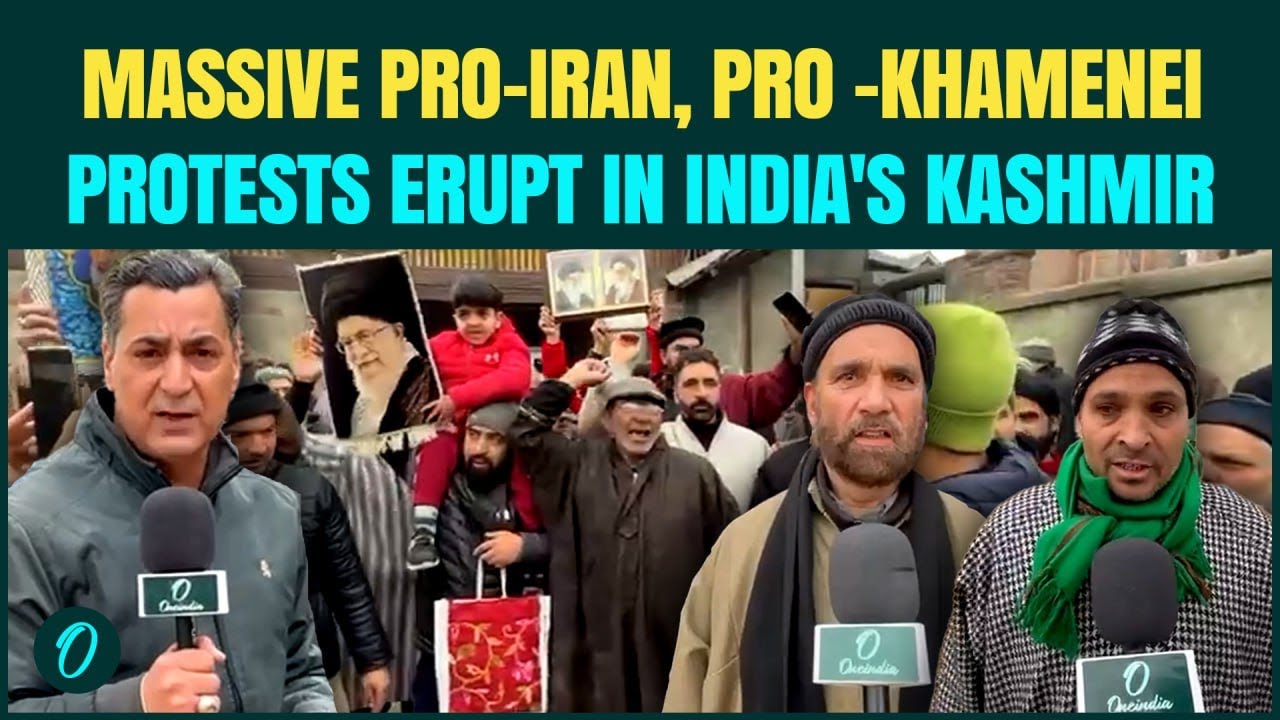 MASSIVE Pro-Khamenei Protests in India| Thousands of Kashmiris Take to Streets as US THREATENS Iran