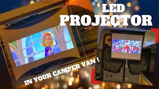 LED Projection Movies in your Van or RV