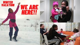 WE FINALLY REACHED OUR SNOW VACATION DESTINATION | WINTER WONDERLAND | INTERRACIAL FAMILY VLOG