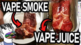 These vape cooked steaks tasted surprisingly delicious!
