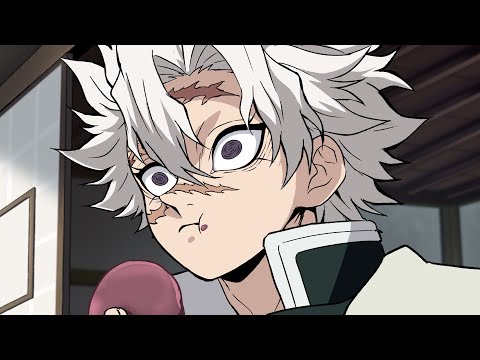 【手描き】不死川実弥がおはぎを食べるだけ【鬼滅】/Demon slayer Fan Animation(Sanemi eats OHAGI）