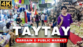 [4K] HOT Bazaar SALE Items | NEW Taytay Rizal Public Market Full Tour 2024