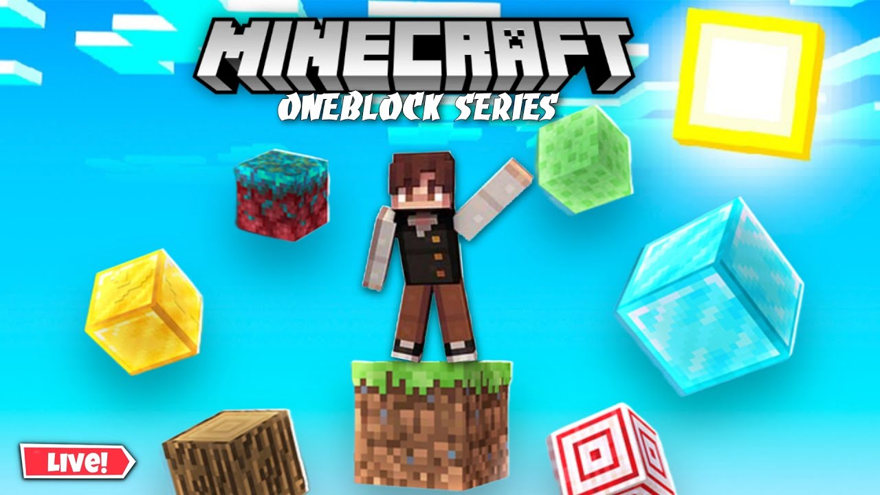 Starting One Block Series Part 1 - Road To 300 Subs | Minecraft | Live ...