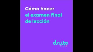 Autoescuela digital DRIBO - ¿Cómo funciona Dribo? 6. Cómo hacer el examen final de las lecciones screenshot 5