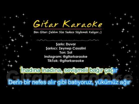 Duvar - Gitar Karaoke  (Ben O Duvarlara Çarpa Çarpa..)