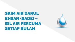 Permohonan Air Percuna Selangor Skim Air Darul Ehsan SADE
