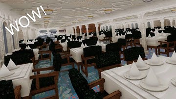 Titanic DINING ROOM sinking!