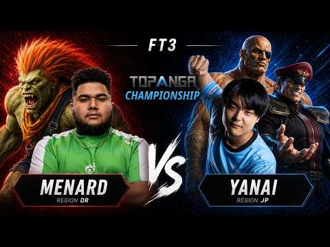 🔥 INTENSE MATCH ▰ MENARD (Blanka) vs YANAI (Sagat,M.bison) ▰ TOPANGA Championship–Street Fighter 6 🔥