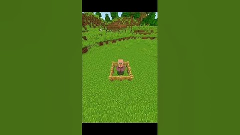 How many blocks height can the villager survive fall damage? | Minecraft | #shorts