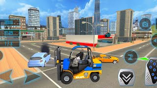 Cargo Forklift Simulator 🚔 Police Tow Truck Driving: Offline Games Gameplay - iOS & Android #4 screenshot 4