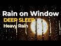 #181 Heavy Streetlight Rain on Window | Rain Sounds for Sleep | Pink Noise | 3 Hours