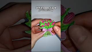 EASY DIY How to make a Flower Card for Women's Day Perfect for Gifts