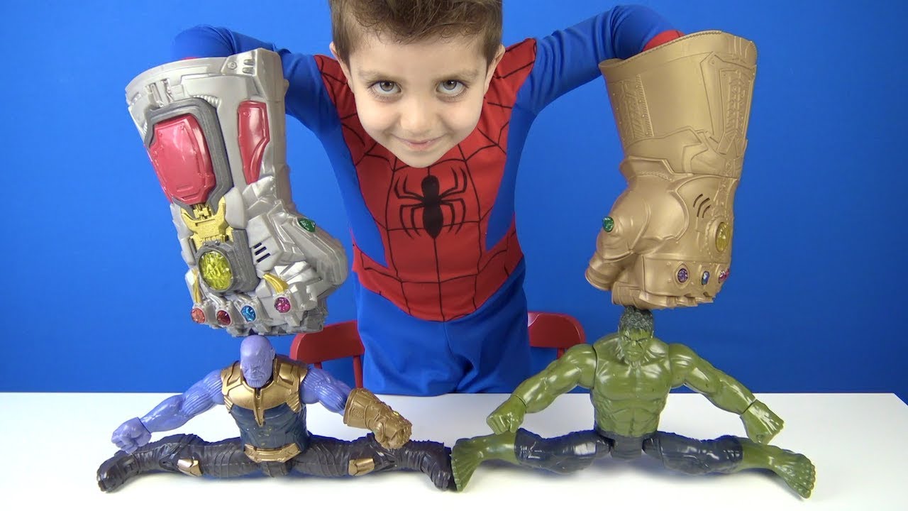 Thanos eldiveni giyen Selim Avengers süper kahramanları Orbeez havuzuna  sokup Hulk eldiveni takıyor - YouTube
