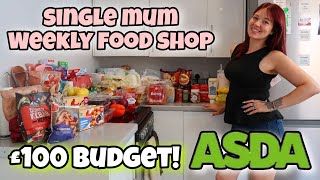 ASDA WEEKLY FOOD SHOP HAUL | £100 BUDGET!
