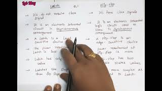 Difference between Latch and Flip Flop|| Computer Architecture in Telugu