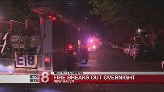 New Haven Firefighters extinguish early morning blaze Sunday